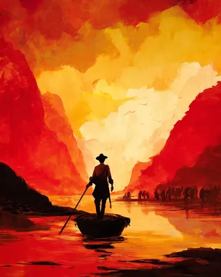 Midjourney SREF 946 Inferno Wanderers — sample image 3