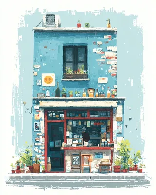 Midjourney SREF 967 Urban Solitude & Whimsy — Digital Illustration Whimsical